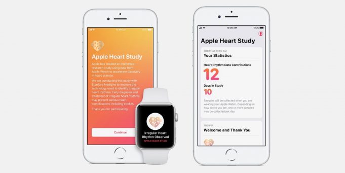 Apple oznámil výsledky studie Apple Heart Study