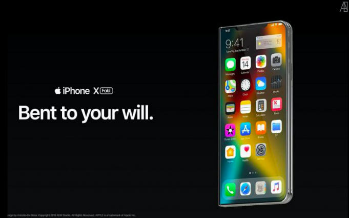 Koncept – Podívejte se na skládací telefon iPhone X Fold
