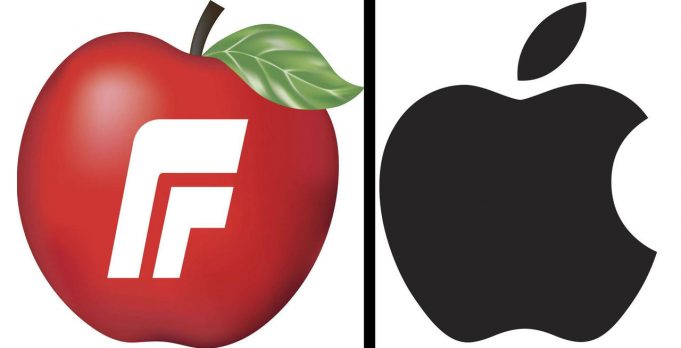 Společnost Fremskrittspartiet zaregistrovala logo podobné logu Apple, Apple podává námitku
