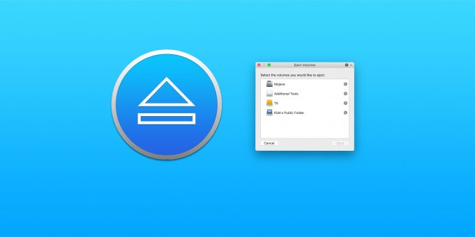 Aplikace Ejector nahrazuje klávesu pro vysunutí médií