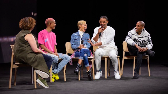 Will, Jaden a Jada Smith navštívili Apple Park, kde diskutovali o životním prostředí