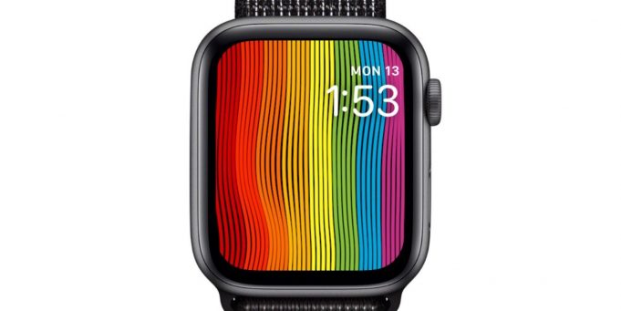 watchOS 5.2.1 obsahuje několik nových duhově zbarvených ciferníků Pride