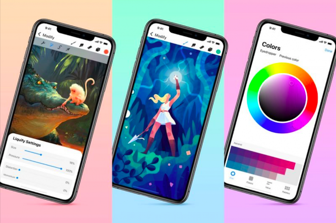 Aplikace Procreate Pocket pro iPhone byla aktualizována a přináší několik nových funkcí