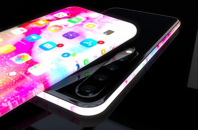 Koncept – iPhone 11 s displejem i po stranách zařízení