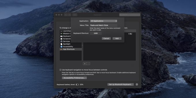 Návod – Jak vytvořit klávesovou zkratku pro Kopírovat – vložit a přizpůsobit styl