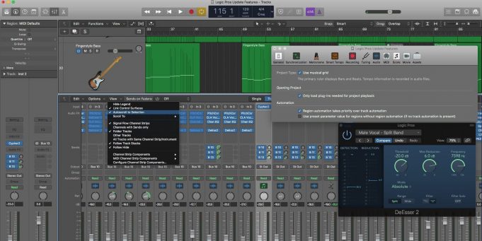 Apple nedávno vydal novou aktualizaci svého vlajkového softwaru pro produkci hudby Logic Pro X v 10.4.5