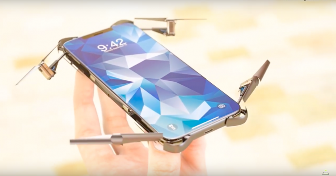 Koncept – Jak by se vám líbil iPhone, který byste mohli použít také jako dron?