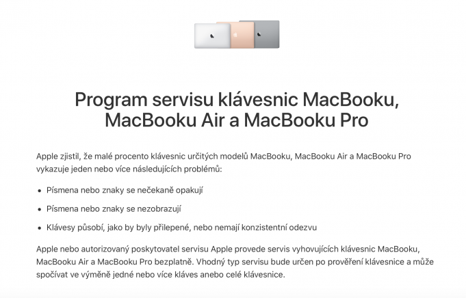 Návod – Jak zjistit, zda Apple nesvolává majitele vadných zařízení