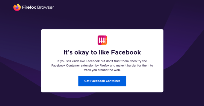 Firefox obsahuje nový nástroj, díky kterému vás Facebook nemůže sledovat