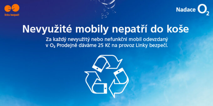 Starý mobil má doma téměř každý. Za každý odevzdaný O2 věnuje 25 korun Lince bezpečí