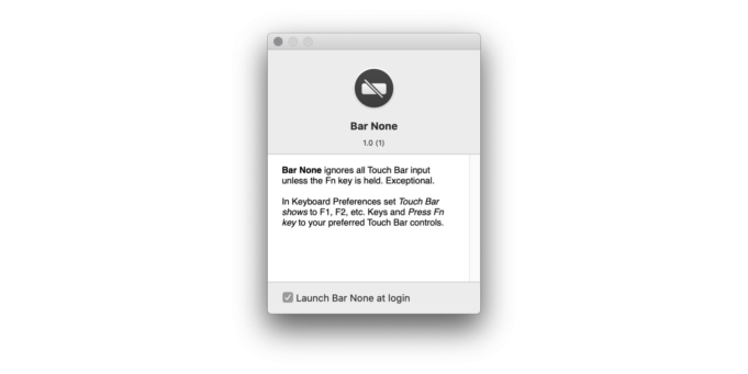 Bar None je nová aplikace, která zabrání náhodnému klepnutí na Touch Bar