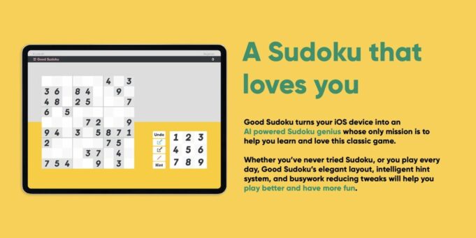 Good Sudoku je nová aplikace pro iOS, která obsahuje více než 70 000 hádanek