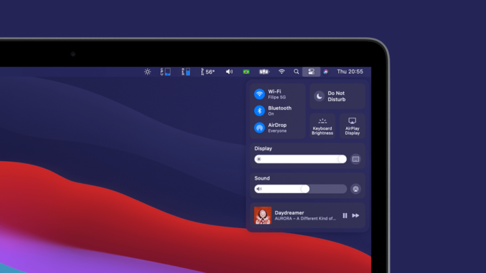 Jak funguje ovládací centrum a widgety v macOS Big Sur?