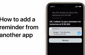 Apple návody – Jak používat Siri k přidání připomínky z jiné aplikace
