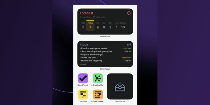 Aplikace OmniFocus byla aktualizována s podporou pro widgety