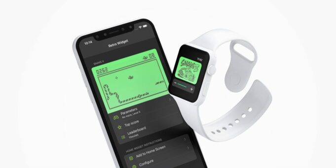 Díky aplikaci Retro Widget 2 si můžete zahrát původní hru Snake II na iPhonu a Apple Watch