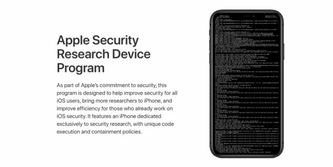 Apple dodává upravené iPhony vývojářům, kteří se přihlásili do programu Security Research Device