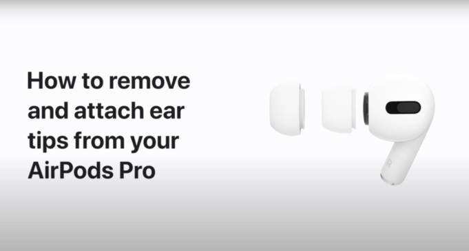 Apple návody – Jak vyměnit koncovky do uší na AirPods Pro