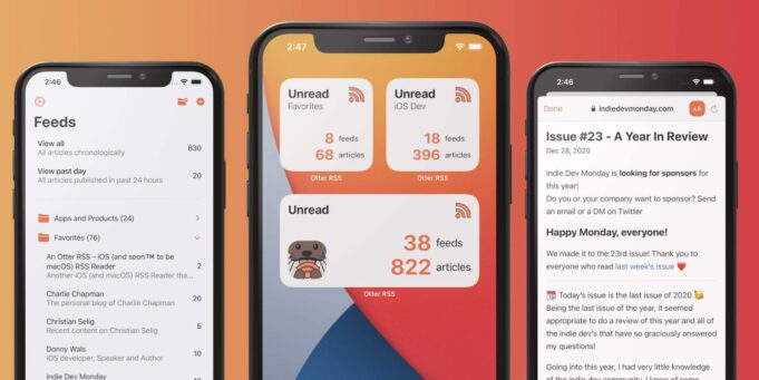 „Otter RSS Reader“ je nová RRS čtečka, která nabízí widgety, synchronizaci iCloud a další