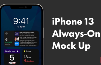 Koncept – iPhone 13 s vždy zapnutým displejem