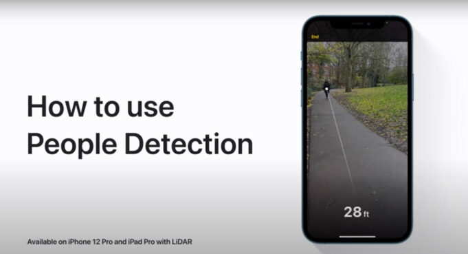 Apple návody – Jak používat funkci detekce lidí na iPhone 12 Pro, iPhone 12 Pro Max a iPadu Pro