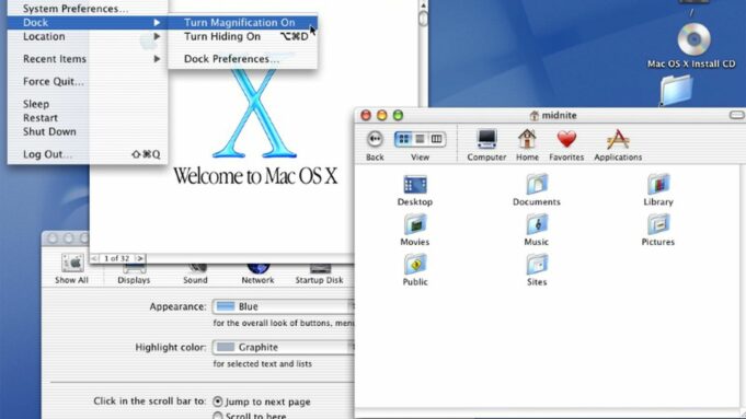 Dnes si připomínáme 20 let od prvního vydání Mac OS X