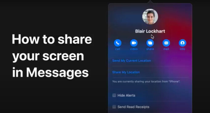 Apple návody – Jak sdílet obrazovku s ostatními v aplikaci Zprávy na Macu