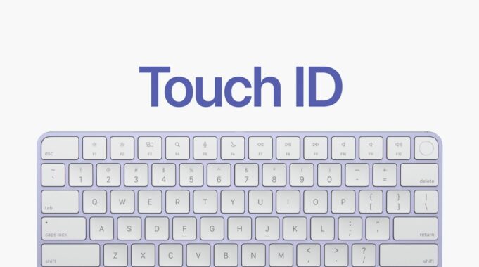 Klávesnici Magic Keyboard s Touch ID lze je u základního iMacu zakoupit zvlášť za další poplatek