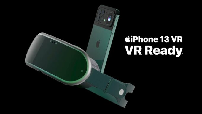 Koncept – iPhone 13 VR a VR headset