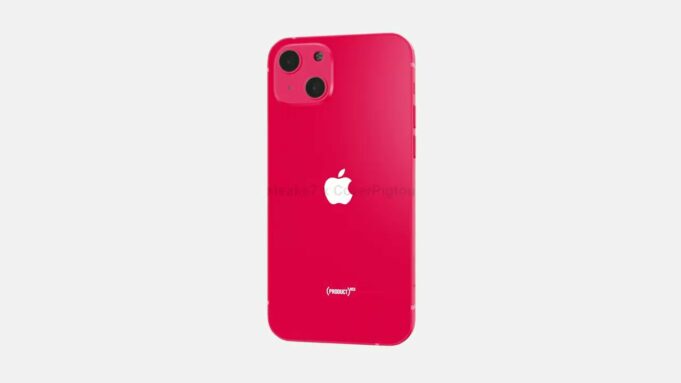 Koncept – iPhone 13 v barvě PRODUCT (RED)
