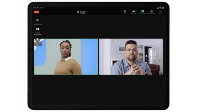 Aplikace Zoom obdržela aktualizaci s podporou pro funkci Centrování záběru na iPadu Pro