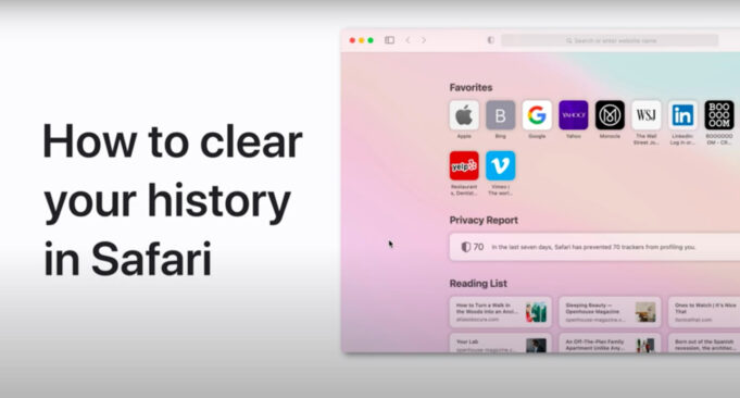 Apple návody – Jak vymazat historii prohlížení v Safari na Macu