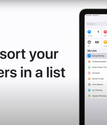 Apple návody – Jak seřadit připomínky na iPhonu a iPadu