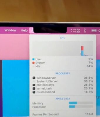 Návod – Jak zajistit, aby se panel nabídky aplikace vešel pod zářez displeje MacBooku Pro