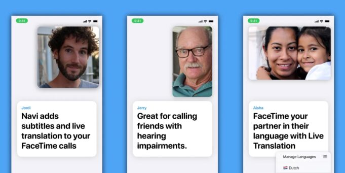 Aplikace Navi pomáhá lidem se sluchovým postižením zapojit se do FaceTime hovorů