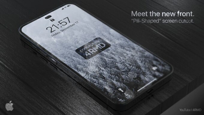 Koncept – iPhone 14 Pro s Touch ID pod obrazovkou