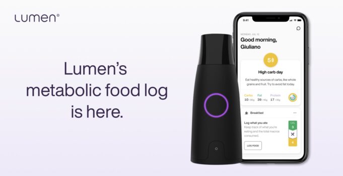 Aplikace Lumen obdržela aktualizaci, která přidává deník jídla