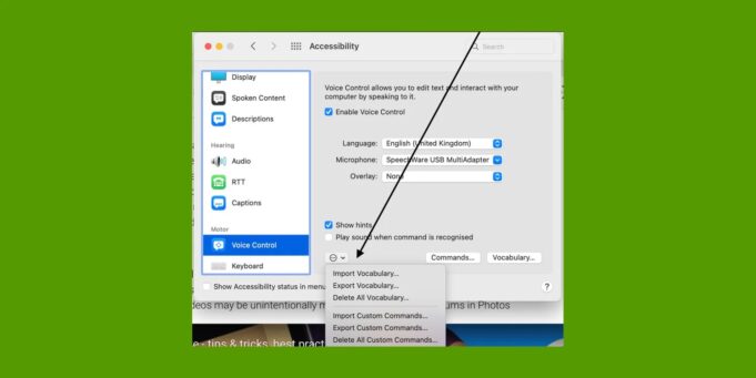 Apple přidal důležitou novou funkci do Voice Control na Macu