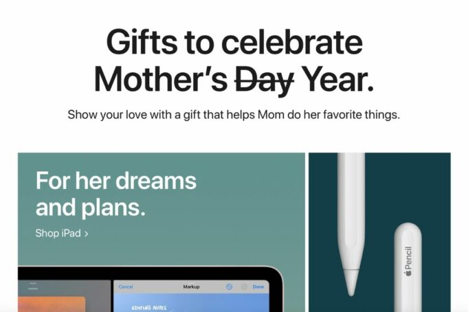 Společnost Apple sdílela průvodce s tipy na dárky pro maminky ke Dni matek