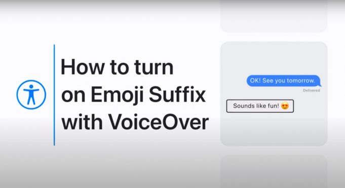 Apple návody – Jak zapnout příponu emotikonu pomocí VoiceOveru na iPhonu a iPadu