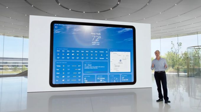iPadOS 16 konečně přináší aplikaci Počasí pro iPad
