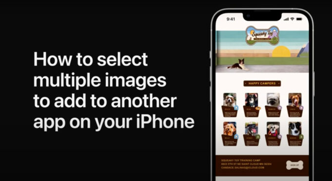 Apple návody – Jak vybrat více obrázků pro přidání do jiné aplikace na iPhonu nebo iPadu