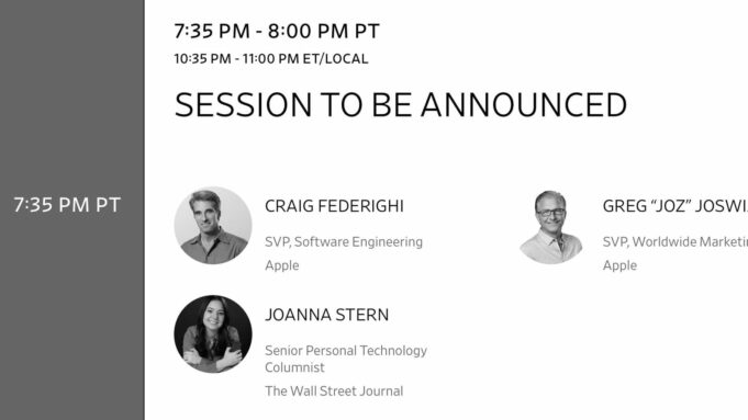 Greg Joswiak a Craig Federighi se budou účastnit konference Tech Live v úterý 25. října