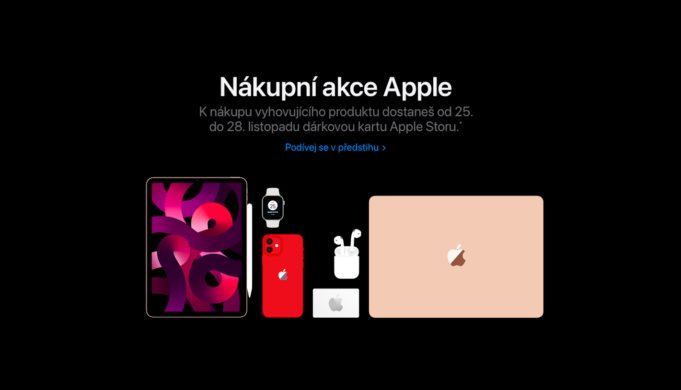 Speciální nákupní akce Apple se bude konat od 25. listopadu do 28. listopadu