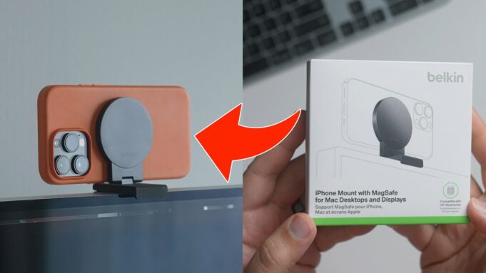 Jak funguje nový držák Belkin pro použití s funkcí Continuity Camera?