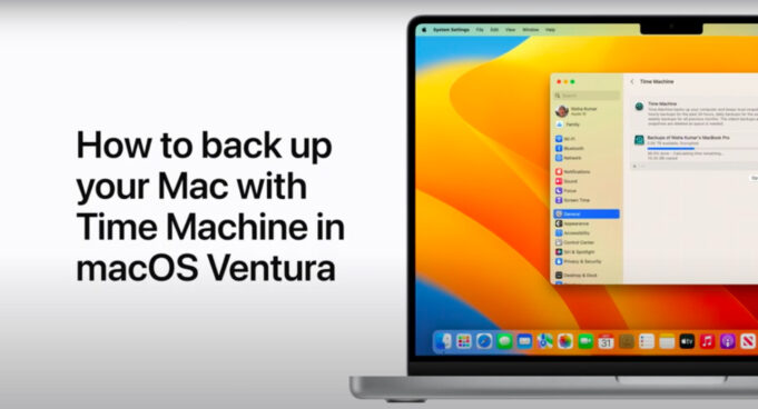 Apple návody – Jak zálohovat Mac pomocí Time Machine v macOS Ventura