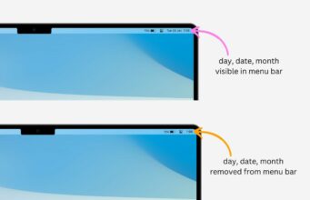 Návod – Jak odstranit den, datum a měsíc z panelu nabídek na Macu