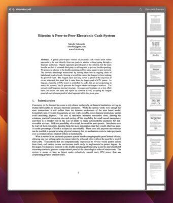 Apple ve třetí beta verzi macOS Ventura 13.4 odstranil skrytý bitcoinový whitepaper