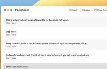 Aplikace MacWhisper obdržela aktualizaci s řadou vylepšení – včetně nového režimu zobrazení
