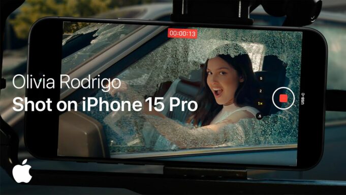 Apple sdílel nové video ze série „Shot on iPhone 15 Pro“ se zpěvačkou Olivií Rodrigo